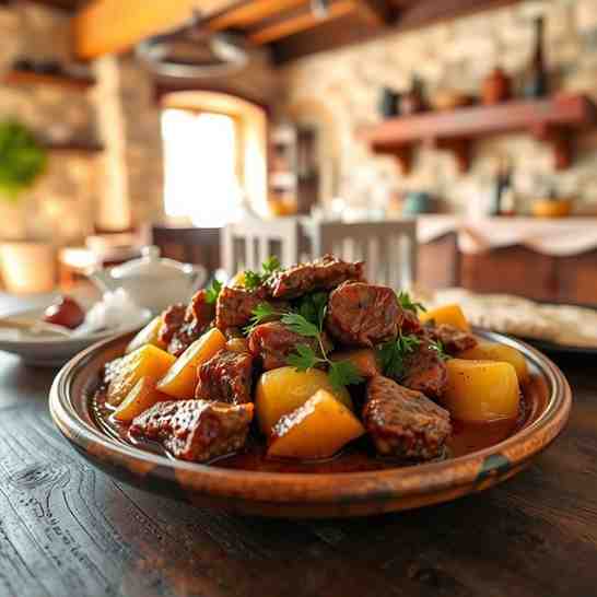 Kuurdak Recipe - Delicious Meat & Potatoes